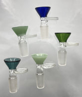 Dragon Cartel Color Funnel Shape Flat Handle Bowl Display Set 12 Pcs Set